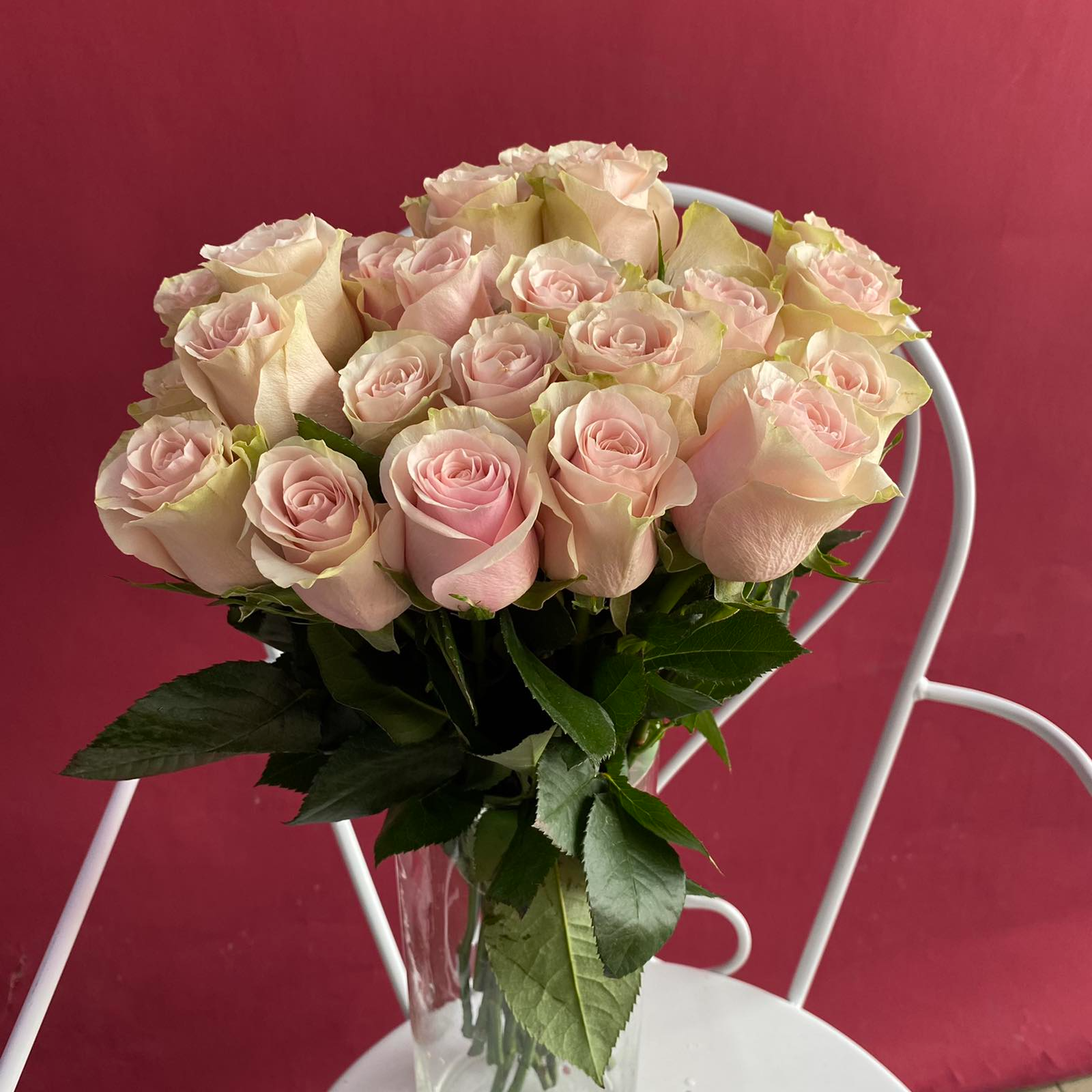 Роза нежно-розовая 50 см 